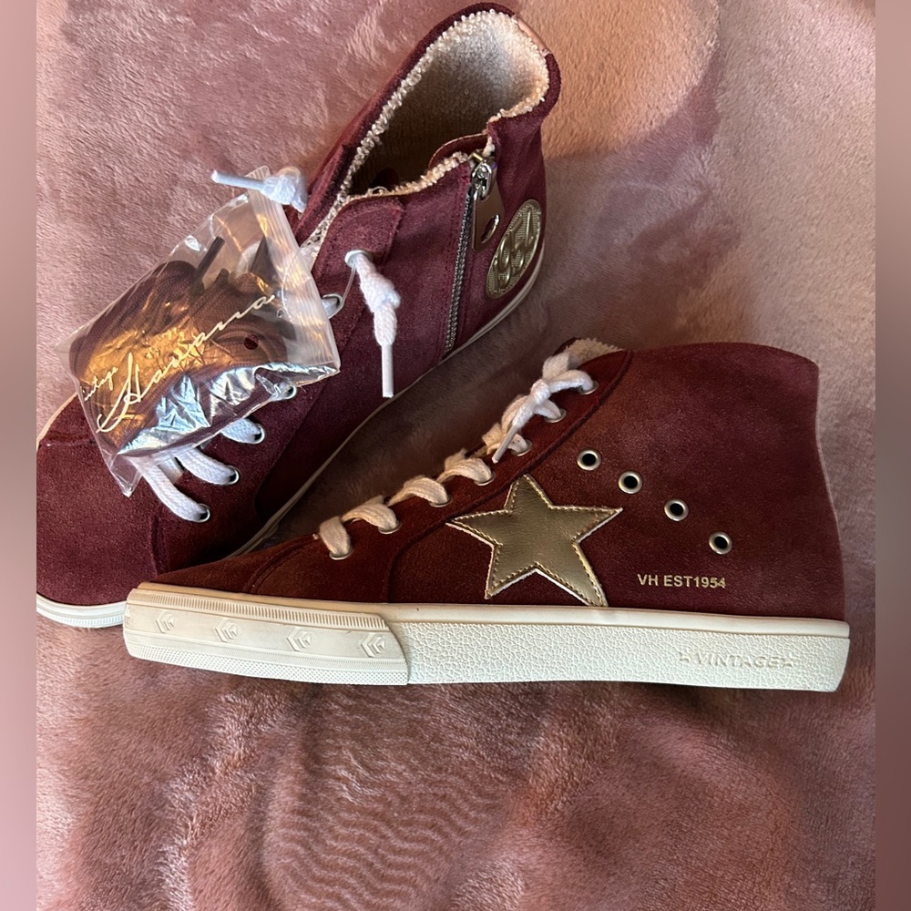 Vintage Havana Suede High-Top Sneakers - Picture 3 of 7